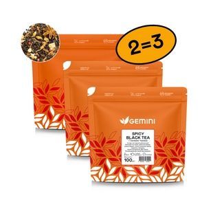 Tea set 2=3 "Loose leaf tea Spicy Black Tea Mulled wine" 300 g