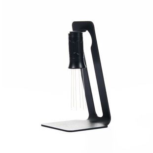 Magnetic uncontrollable WDT needle coffee distributor with a skirt Black