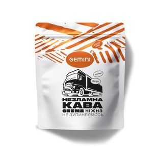 Unbreakable coffee Gemini Crema is gentle in grains 150 g