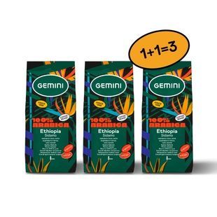 Coffee set 2=3 "Gemini Ethiopia Sidamo Espresso in beans" 750g