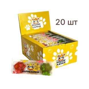 Мармелад Jelini &laquo;МАРМЕЛАПКИ JELLY PAWS&raquo; 20 уп.