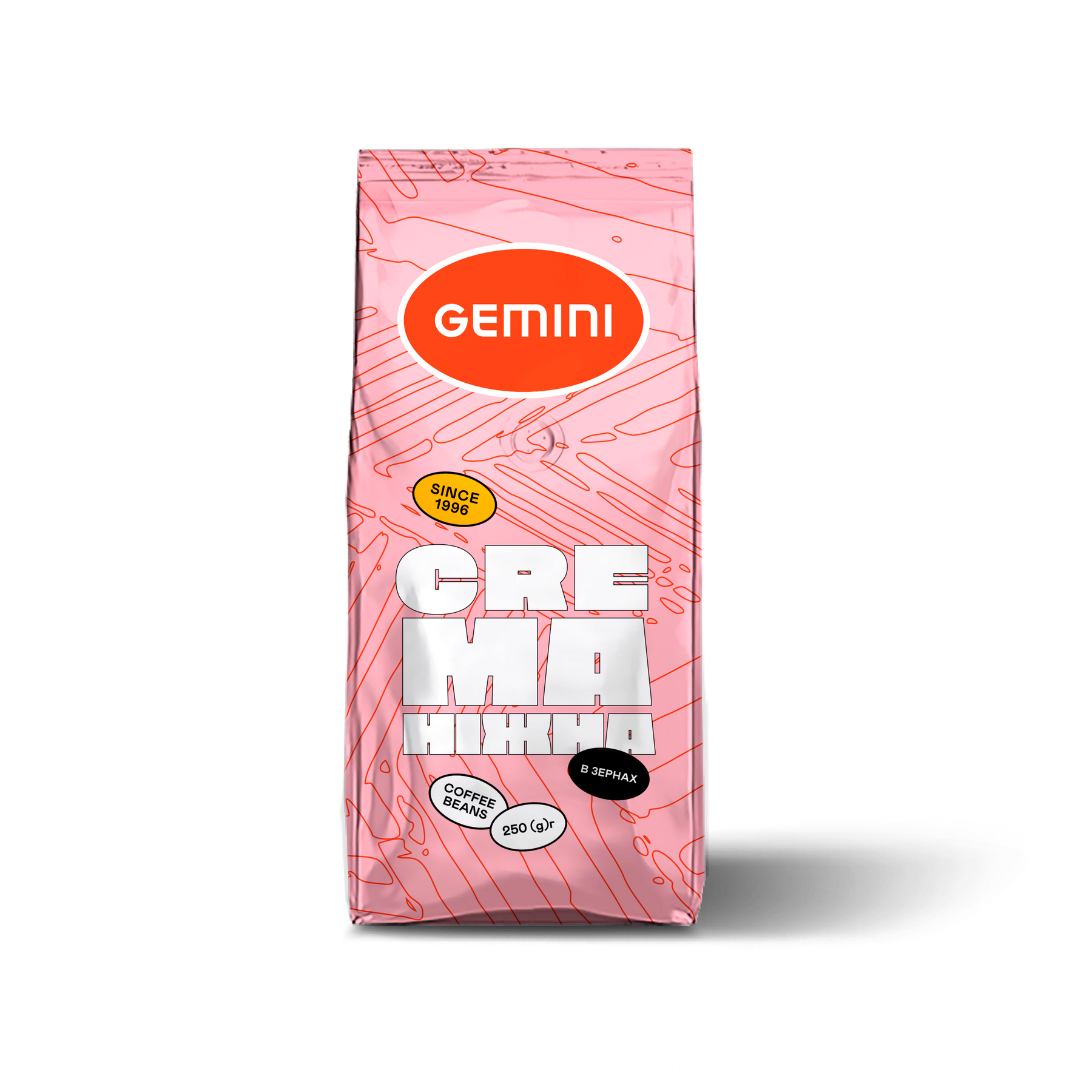 Кофе Gemini Crema в Зернах 250 г - Фирменный интернет-магазин кофе