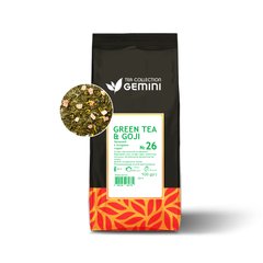 Чай листовий 100 грам Green Tea Goji Зелений чай з ягодами годжі