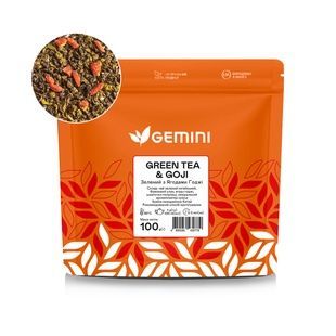 Herbata liściasta 100 g Green Tea Goji Zielona herbata z jagodami goji