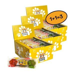 Marmalade set 2=3 "Jelini МАРМЕЛАПКИ JELLY PAWS" 60 pcs