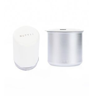 Набір для зберігання кави в вакуумі Nuttii Air pump + вакуумна ємність Medium