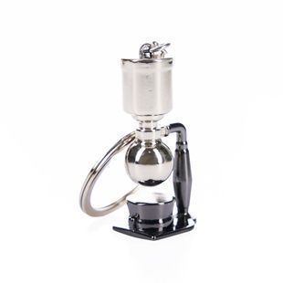 Брелок бариста сифон Black-silver