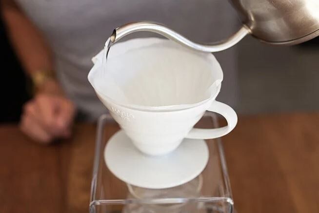 White paper filtersV60 for pour-over coffee 01 Hario, 40 pcs.