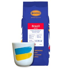 Даруємо горнятко до кави Brazil Santos 1кг
