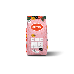 Gemini Crema coffee is gentle in grains 500g