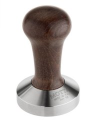 Coffee tamper 58 mm "Flowers" with wooden handle