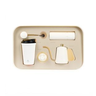 Набір для подорожей Nuttii Coffee Set - Tumbler Edition White