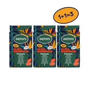 Coffee set 2=3 "Gemini Ethiopia Sidamo Filter ground" 750g