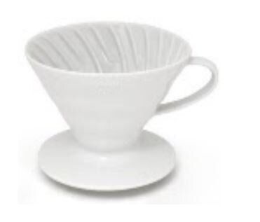 Пуровер Hario V60 02 белый керамический для заваривания кофе на 1-4 чашки