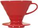 Пуровер Hario V60 02 красный керамический для заваривания кофе на 1-4 чашки Фото 1